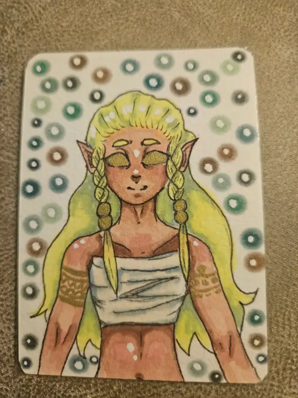 Elf Boy Original Art ACEO aceo art card