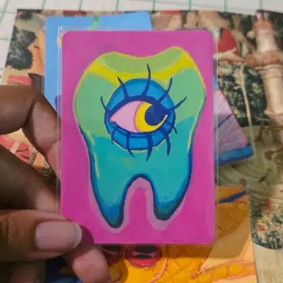 Toothache #1 aceo art card thumbnail 2