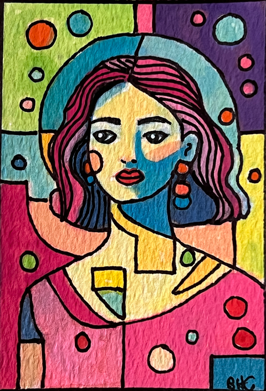 Cosmos 2 aceo art card
