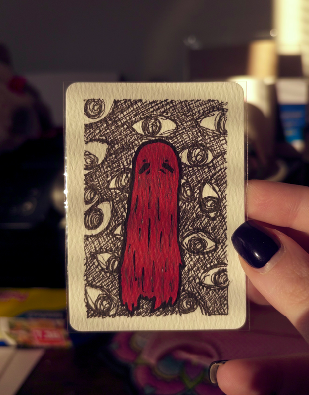 All Eyes On Me aceo art card