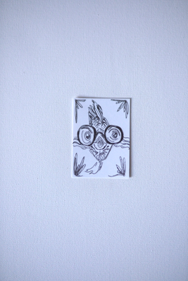 Dexter Fish aceo art card thumbnail 2