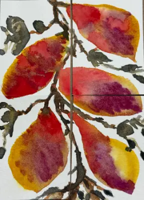 Whispers of Autumn  Collection (Includes 4AECOS Autumn Awakening Ember Leaf The Quiet Turning A Plac aceo art card thumbnail 1