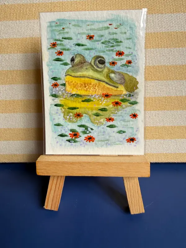 Soak in the Swamp aceo art card