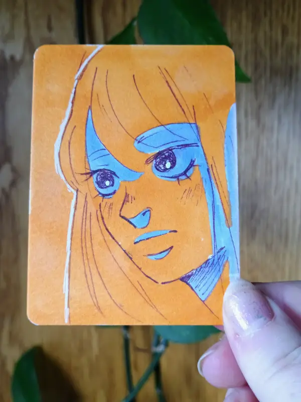 Vibrant aceo art card