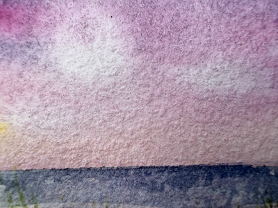 Twilight Beach aceo art card thumbnail 2