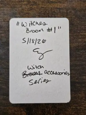 Witch's Broom #1 aceo art card thumbnail 2