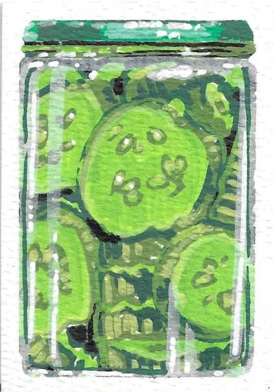 Pickle Jar aceo art card