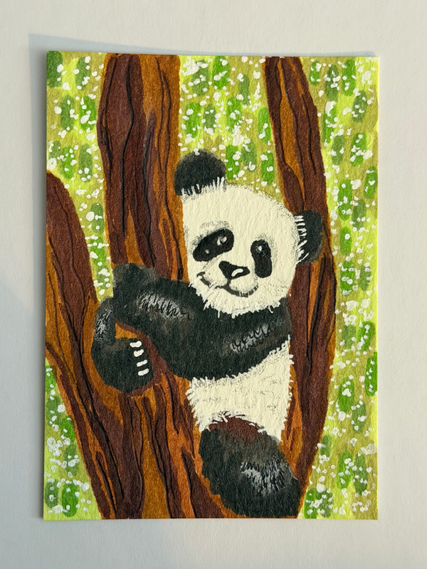 Just Hangin’ aceo art card