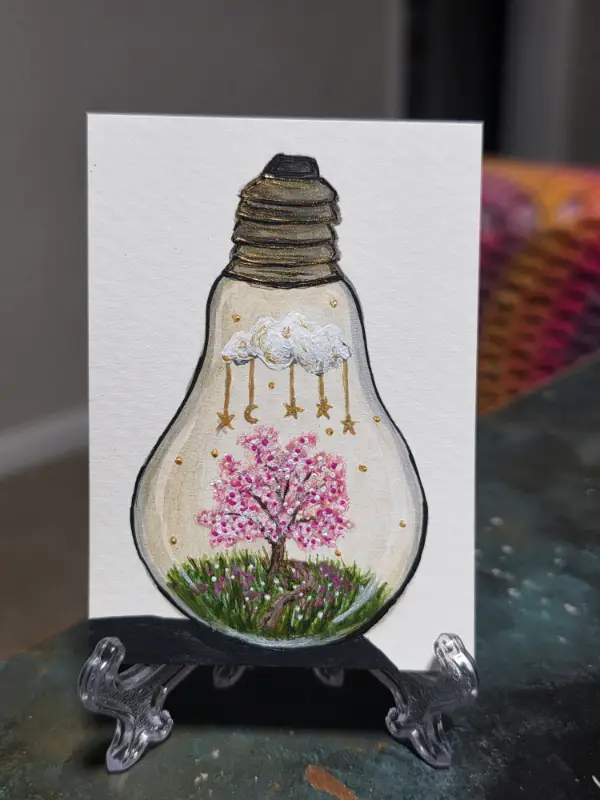 Buds Are Lit aceo art card
