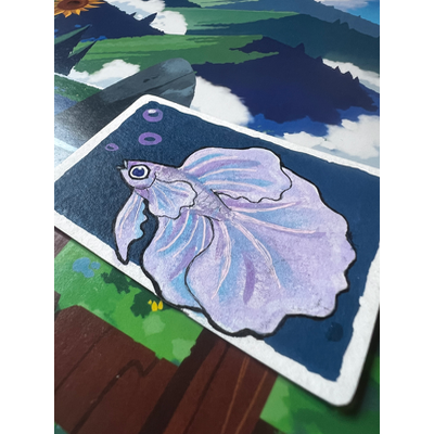The Betta aceo art card thumbnail 2