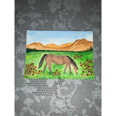 Wild West Things aceo art card thumbnail 2