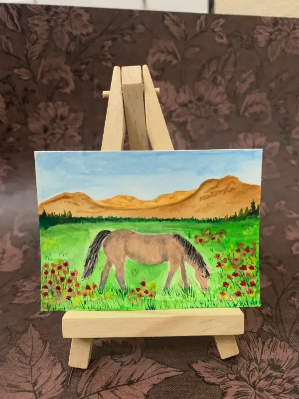 Wild West Things aceo art card