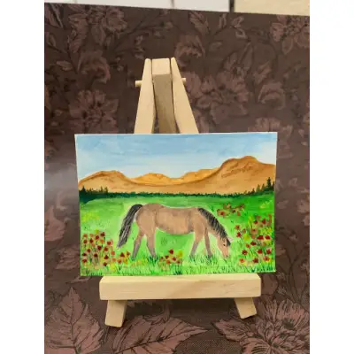 Wild West Things aceo art card thumbnail 1