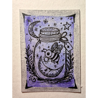 The Curiosity Cabinet aceo art card thumbnail 2