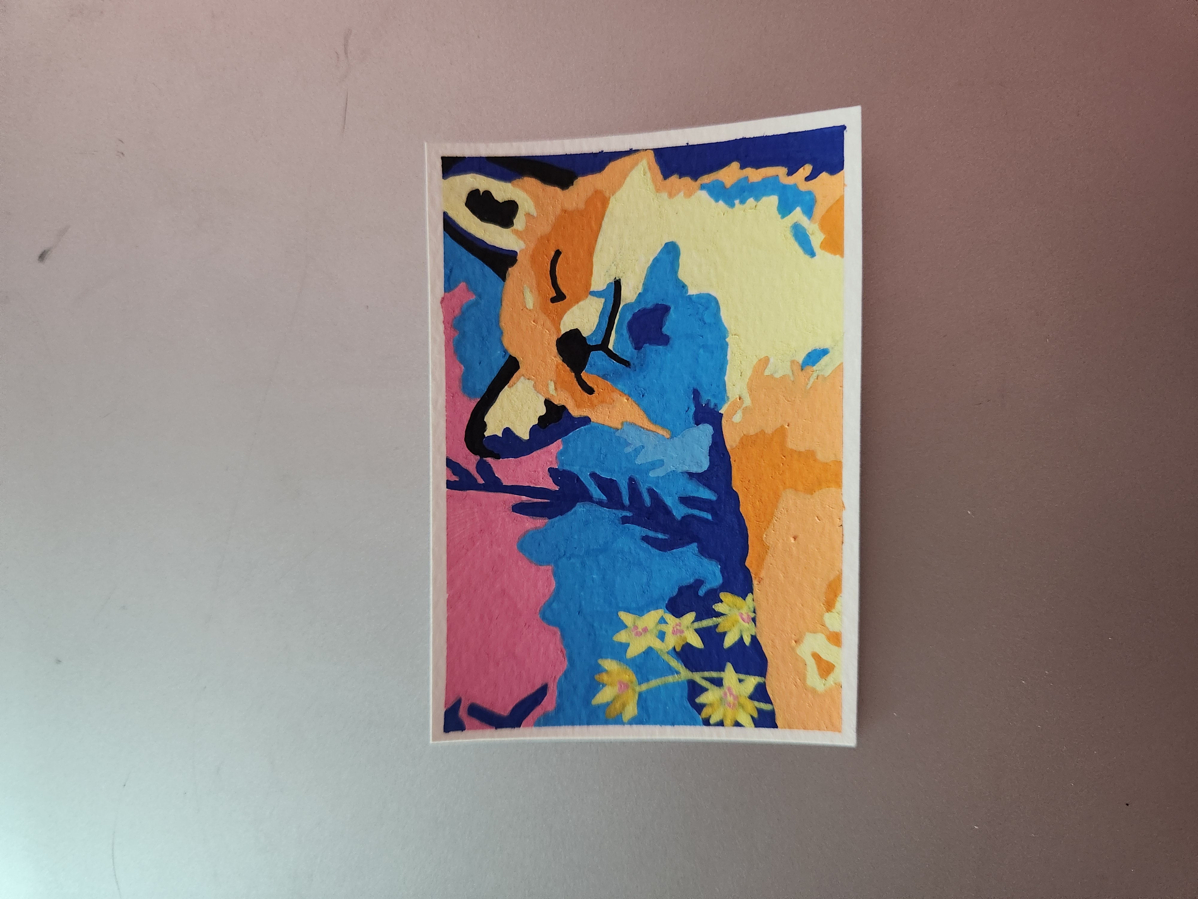 Fox #1 aceo art card