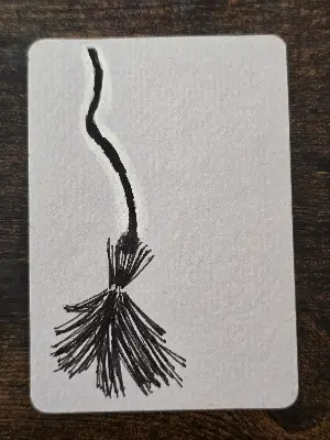 Witch's Broom #2 aceo art card thumbnail 1