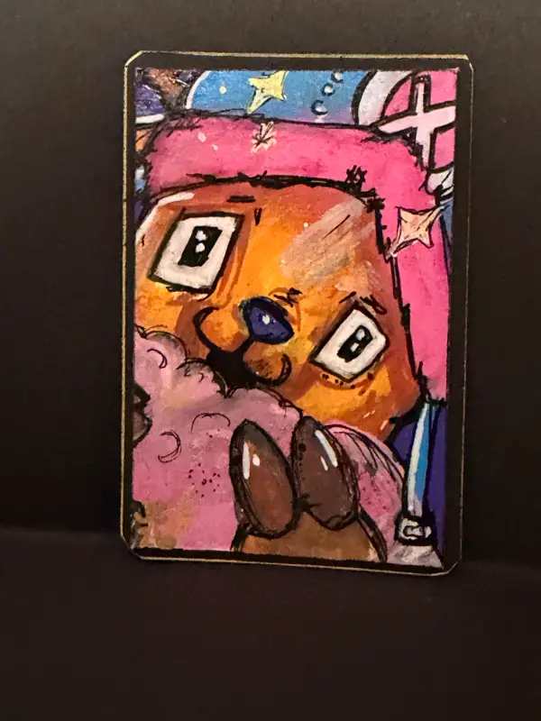 Cotton Candy aceo art card