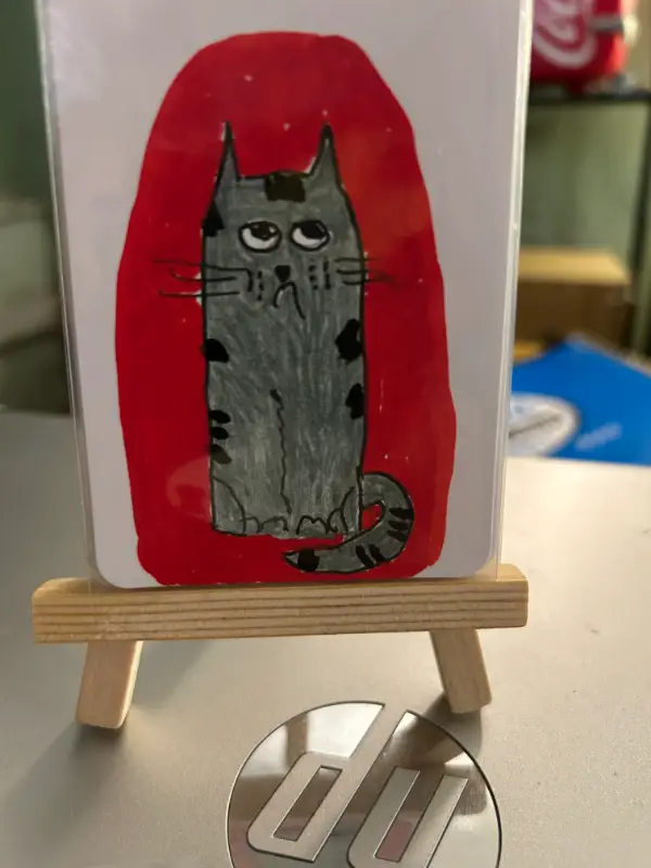 Whimsical Cat ACEO Cards – Original Miniature Art Collectibles aceo art card