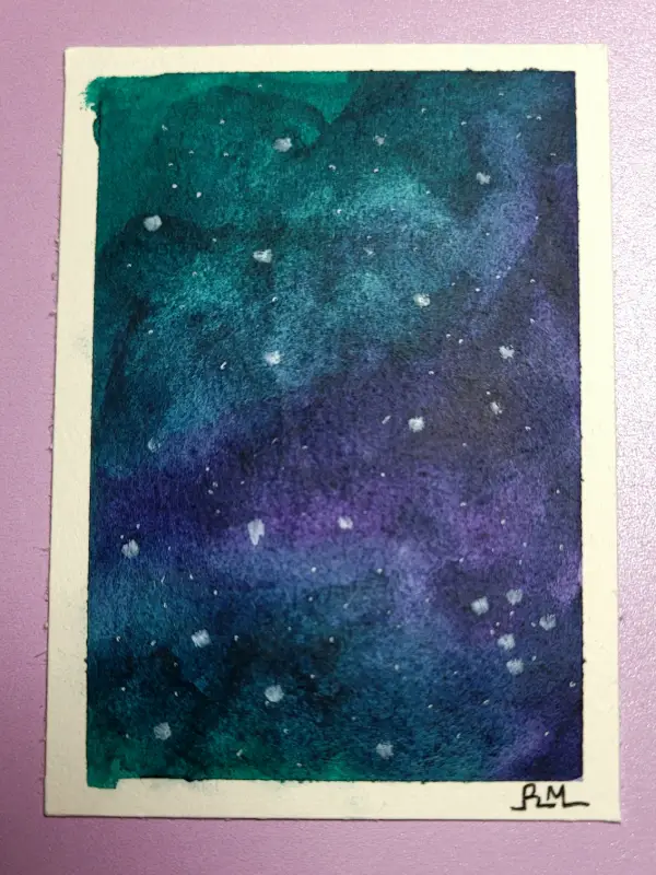 Dark Space 3 aceo art card