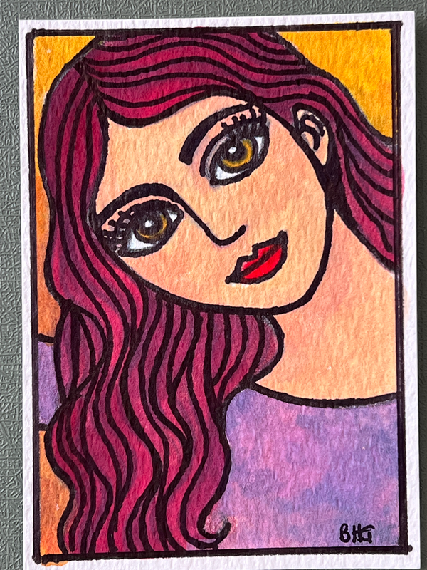 Goldie aceo art card