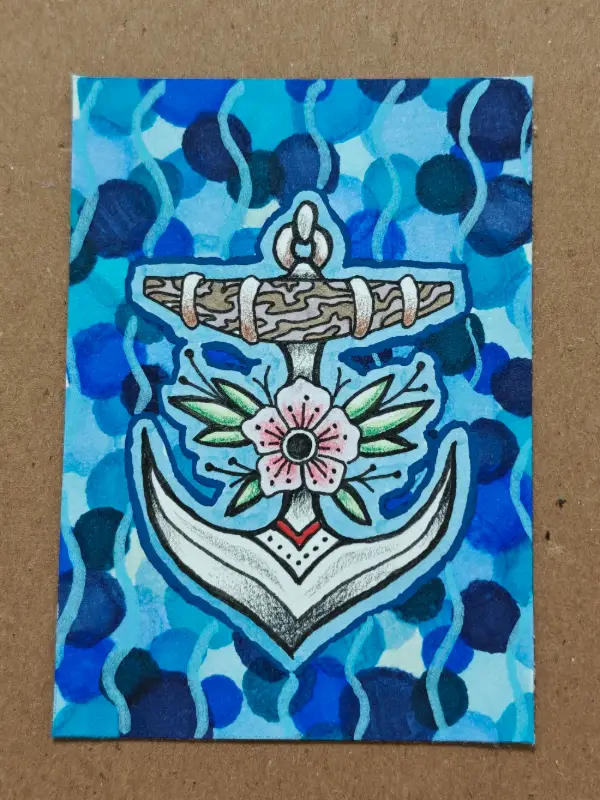 ANCHOR - Somewhat Traditional #1 aceo art card