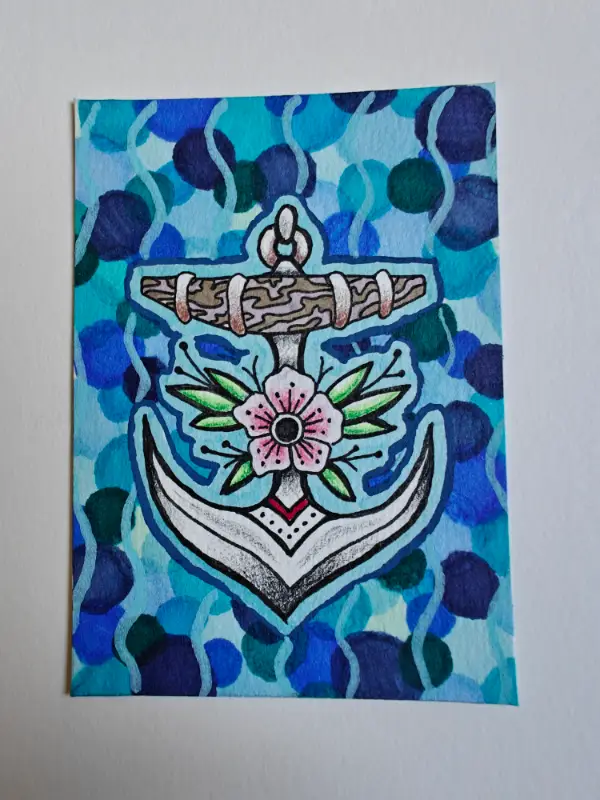 ANCHOR - Somewhat Traditional #1 aceo art card
