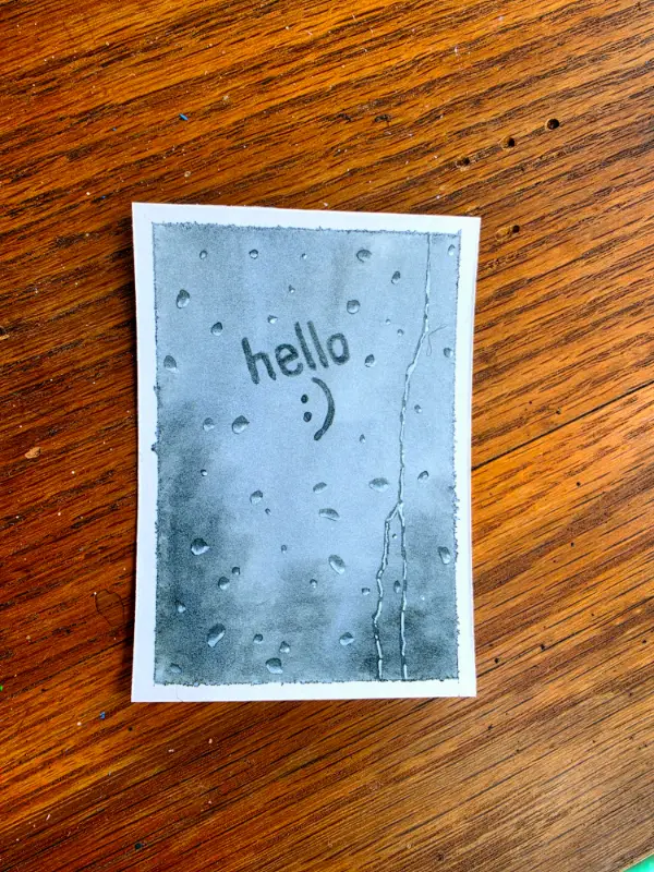 hello :) aceo art card