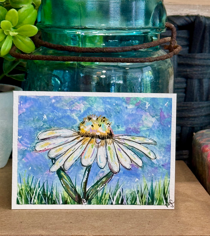 Floral 2 aceo art card