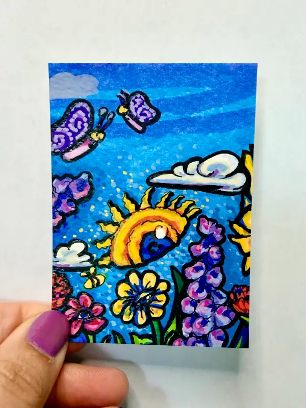 Magic Garden Collection #2 - Hello Sunshine aceo art card