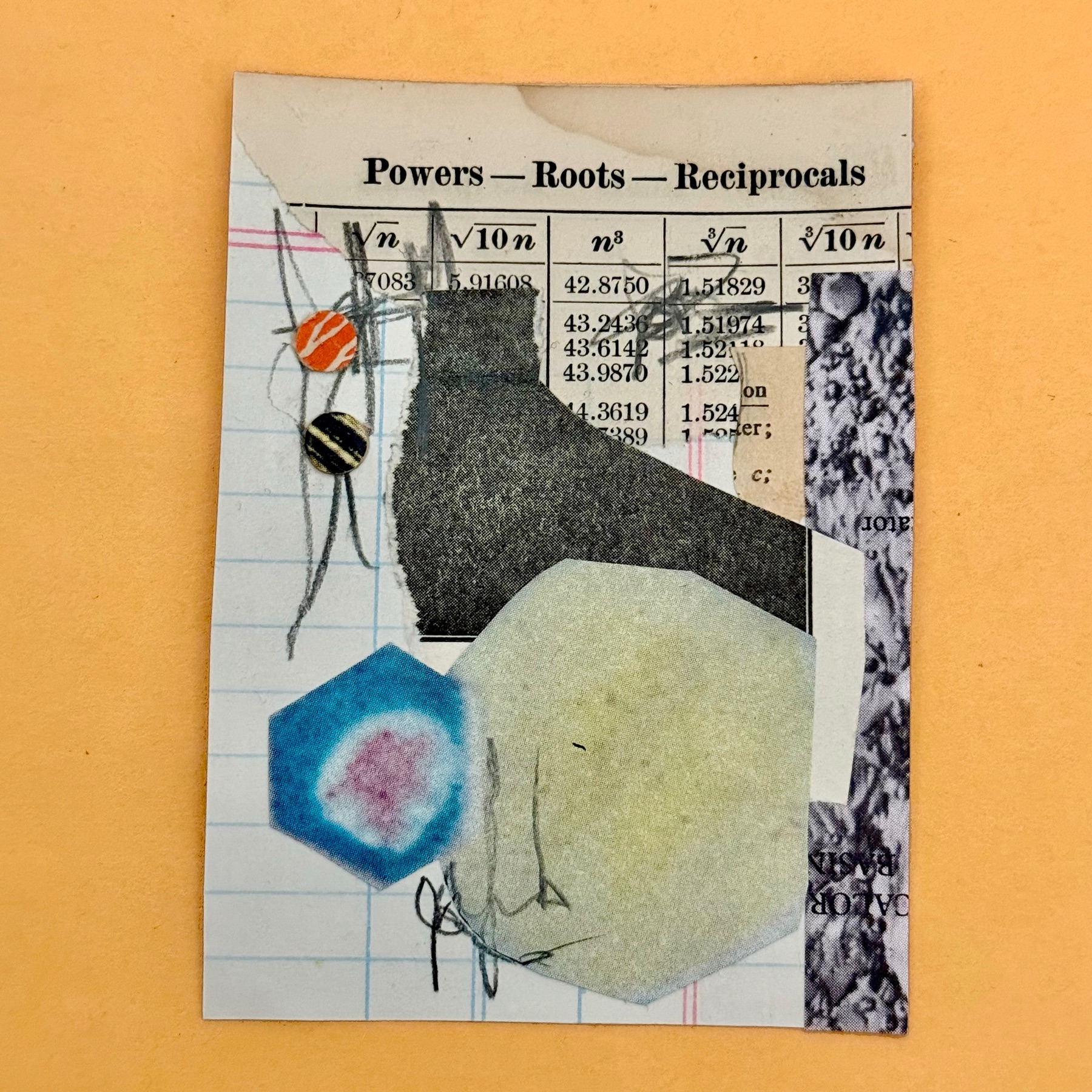 Working Theory: Study I (Powers-Roots-Reciprocals) aceo art card