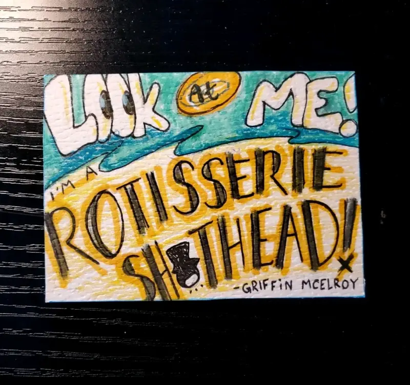 Favorite Quotes aceo art card