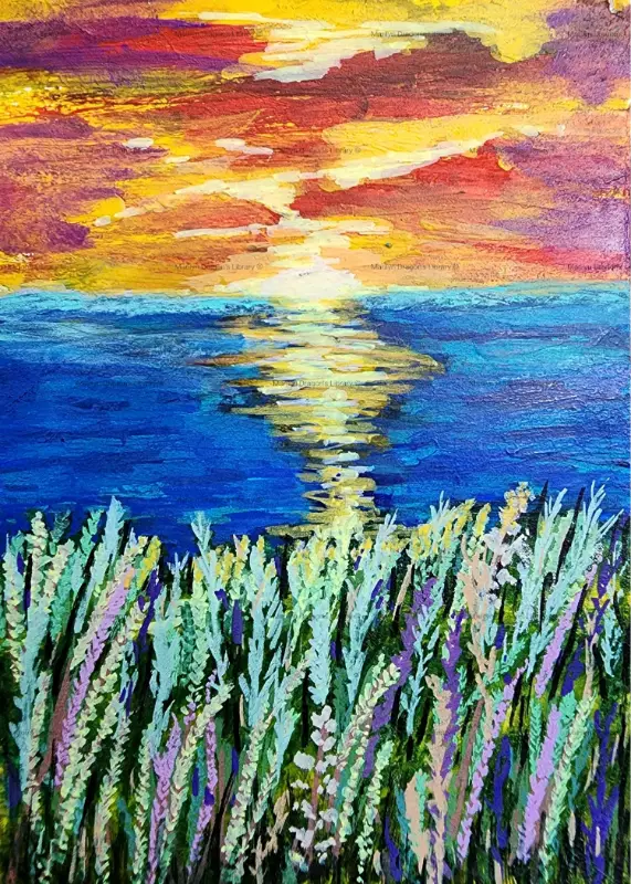 Lingering Light aceo art card