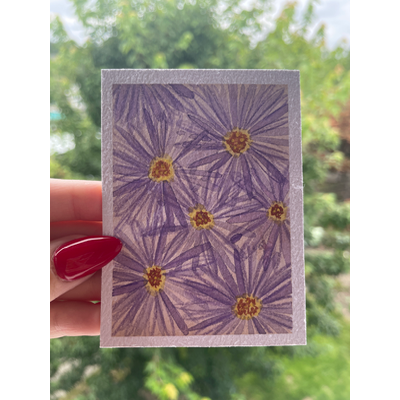 Dreaming in Violet aceo art card thumbnail 2