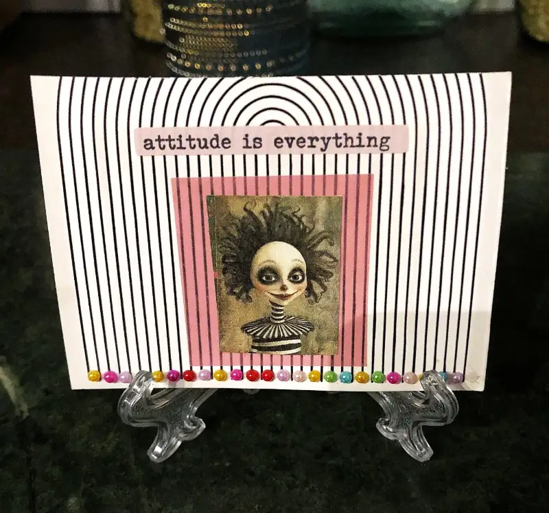Attitude Is Everything aceo art card