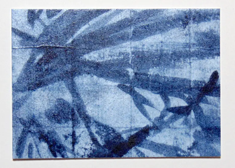 Washi and Indigo Ink original art ACEO #2 aceo art card
