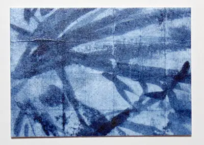 Washi and Indigo Ink original art ACEO #2 aceo art card thumbnail 1