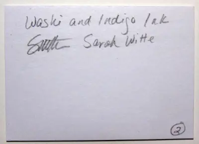 Washi and Indigo Ink original art ACEO #2 aceo art card thumbnail 3