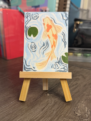 Peaceful Koi 1 by IzzieQ aceo art card thumbnail 2