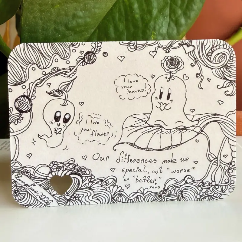 Made to Be Different 👻 Whimsical Ink ACEO, Origin Batch aceo art card