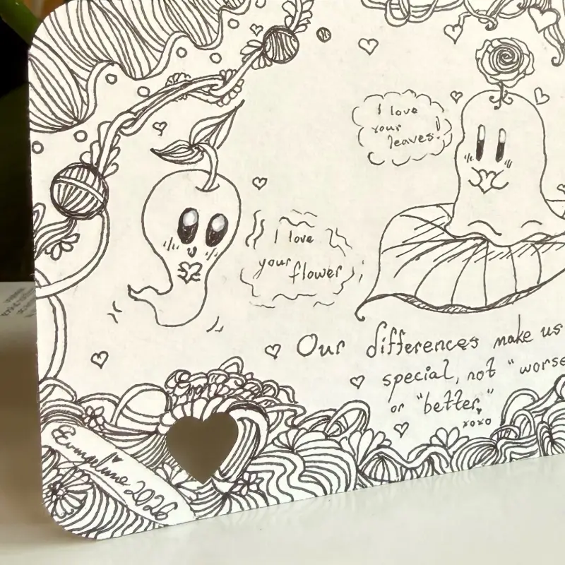Made to Be Different 👻 Whimsical Ink ACEO, Origin Batch aceo art card
