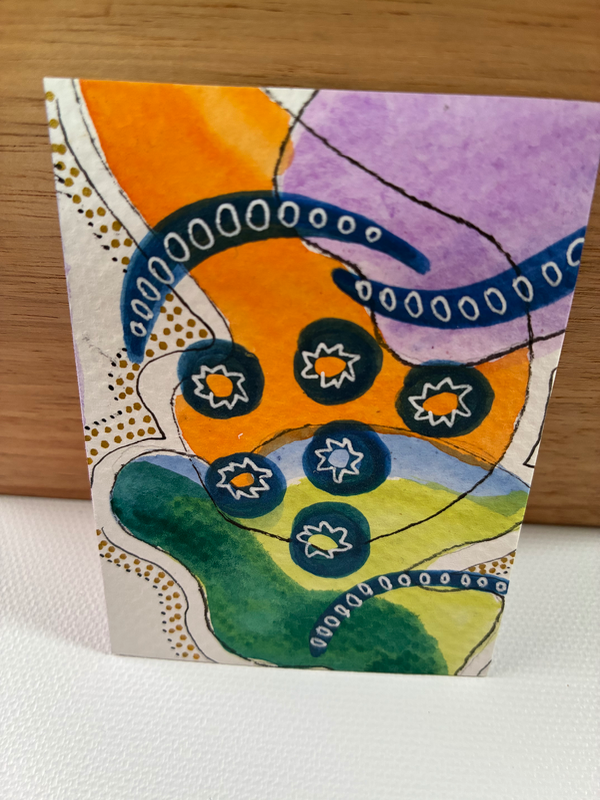 Cosmic Chaos aceo art card