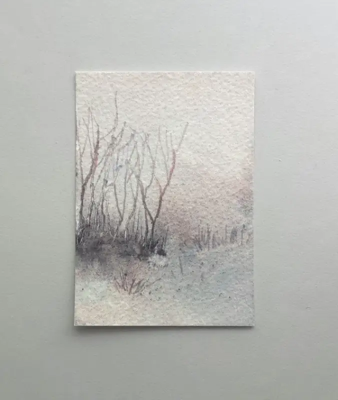 Twilight Mist aceo art card