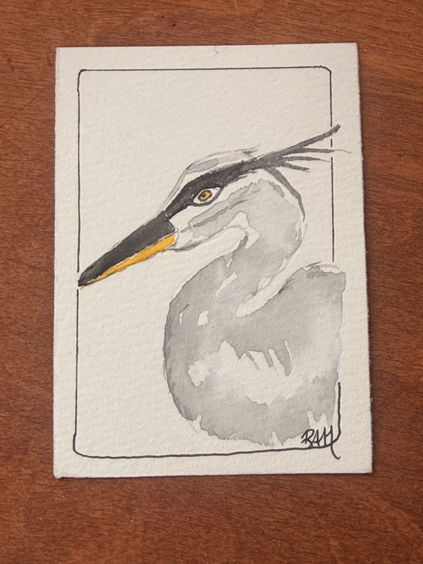 Patience aceo art card