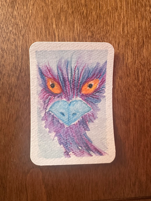 The Watcher aceo art card thumbnail 2