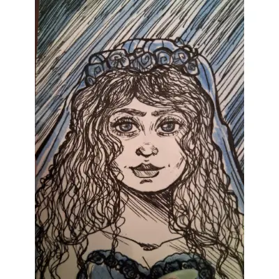 Emily, The Bride aceo art card thumbnail 4
