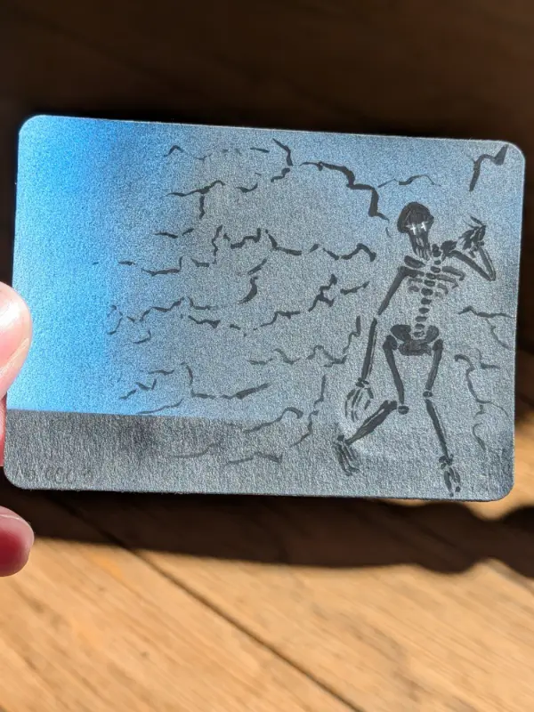 Disturbing aceo art card