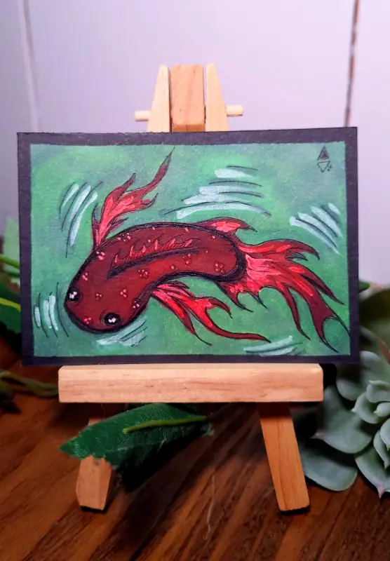 Goldfish | Seeing Red Collection aceo art card