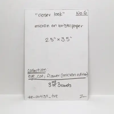 closer look - card No. 6 aceo art card thumbnail 2