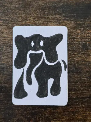Big Sal aceo art card thumbnail 1