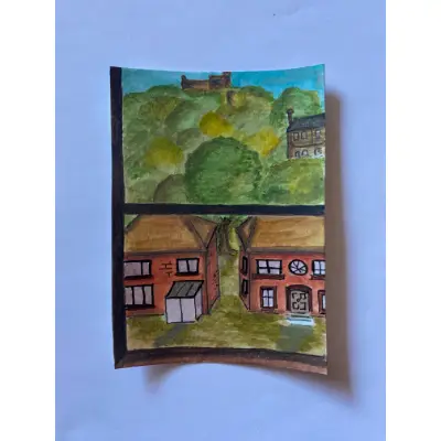 Castle View in Dover aceo art card thumbnail 3